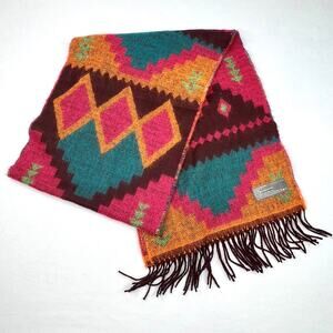 Covington Southwestern Colorful Fringe Scarf